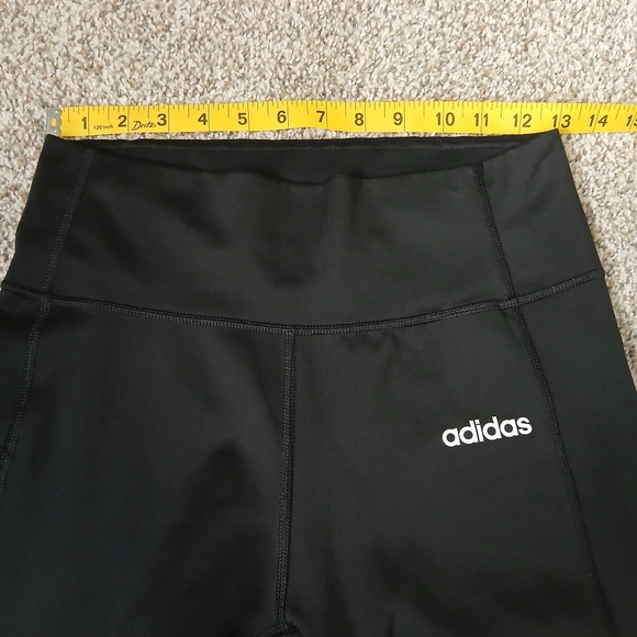 Adidas‎ Women's Black Leggings with White Stripes - Picture 9 of 16